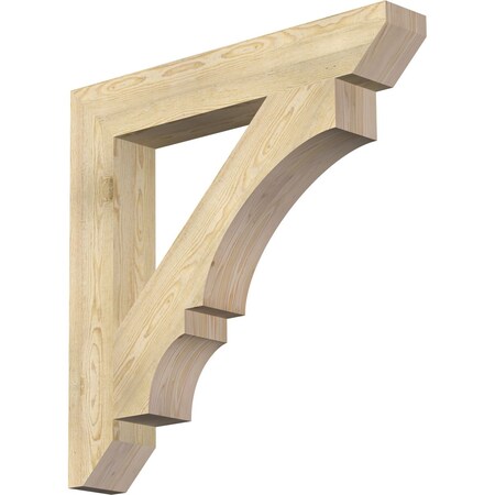 Ekena Millwork Balboa Slat Rough Sawn Bracket, Douglas Fir, 6"W x 40"D x 40"H BKT06X40X40BOA06RDF
